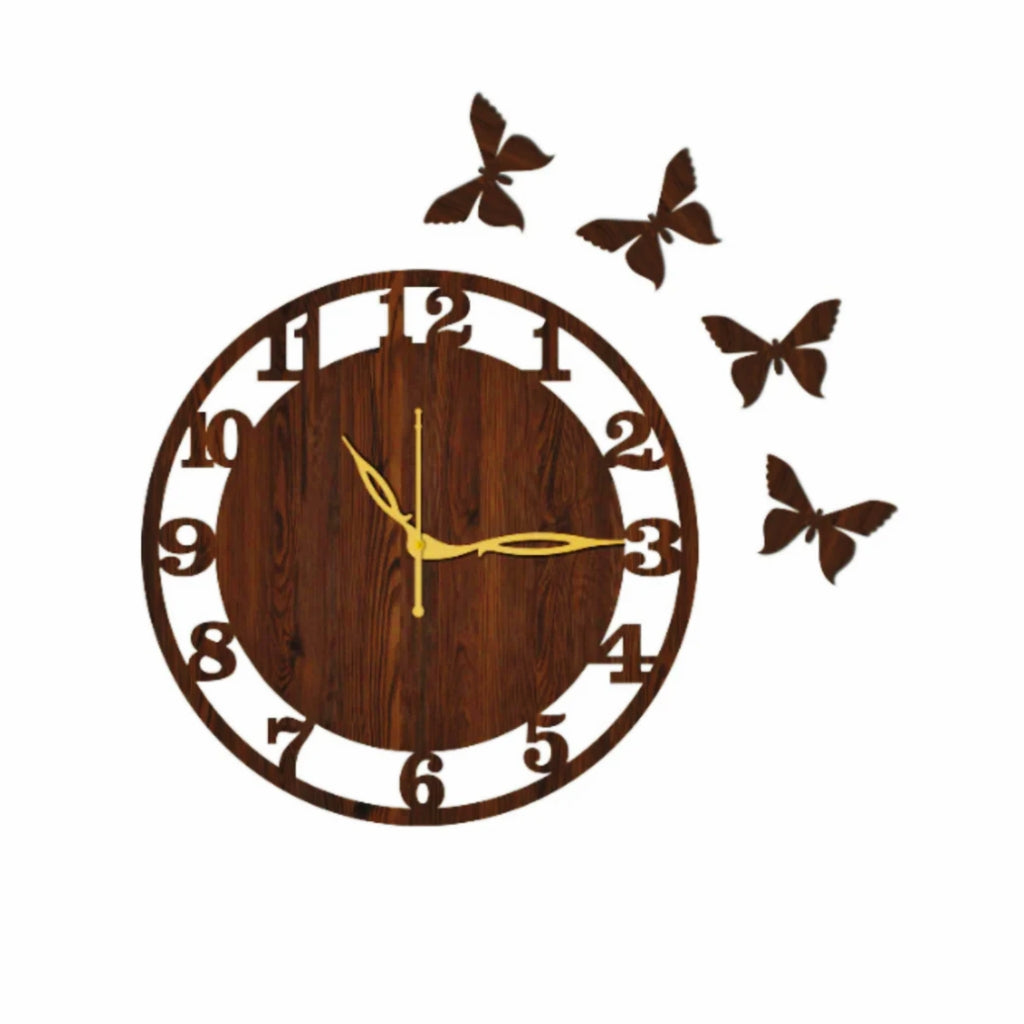 wooden wall clock